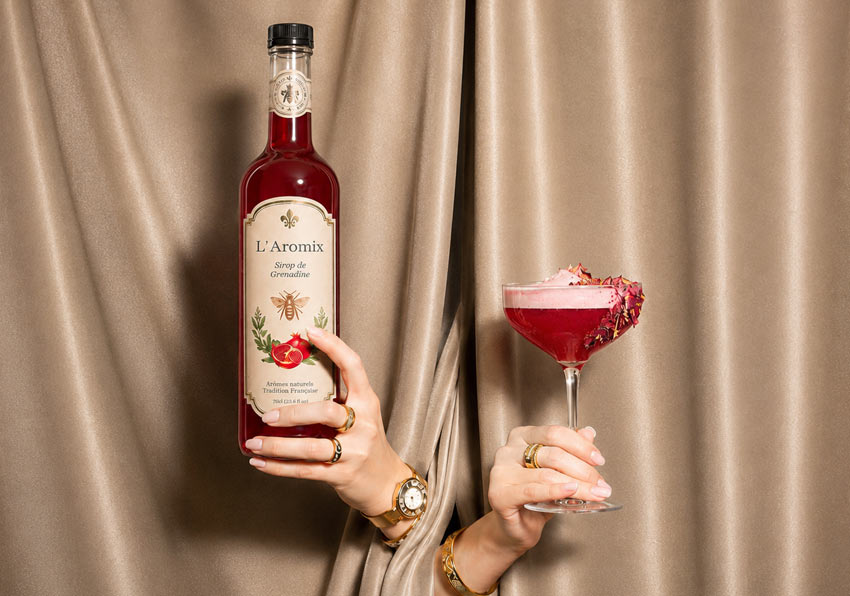 Pomegranate cooler (grenadine syrup) grendinne